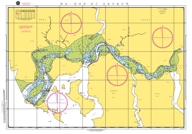 한강‧임진강 하구 공동이용수역 해도. ⓒ해양수산부