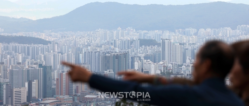 서울 용산구 남산에서 바라본 서울 아파트 모습ⓒ뉴시스