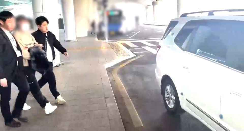 총책 체포 현장 영상 캡처. (사진=경기북부경찰청 제공)